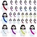 ILHSTY 32 Pcs Little Jesus Figures Rubber Mini Jesus Figurines in Bulk Christian Doll Tiny Baby Jesus Loves You Figures for Hide and Seek Easter Egg Fillers Egg Hunt Religious Party Favors6 Color 32 - Image 2