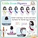 ILHSTY 32 Pcs Little Jesus Figures Rubber Mini Jesus Figurines in Bulk Christian Doll Tiny Baby Jesus Loves You Figures for Hide and Seek Easter Egg Fillers Egg Hunt Religious Party Favors6 Color 32 - Image 4