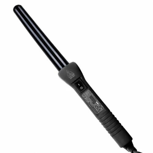 Herstyler Grande Ceramic Curling Wand - 1 inch Dual Voltage for Long and Short Hair - Negative Ions (Black) - Image 1