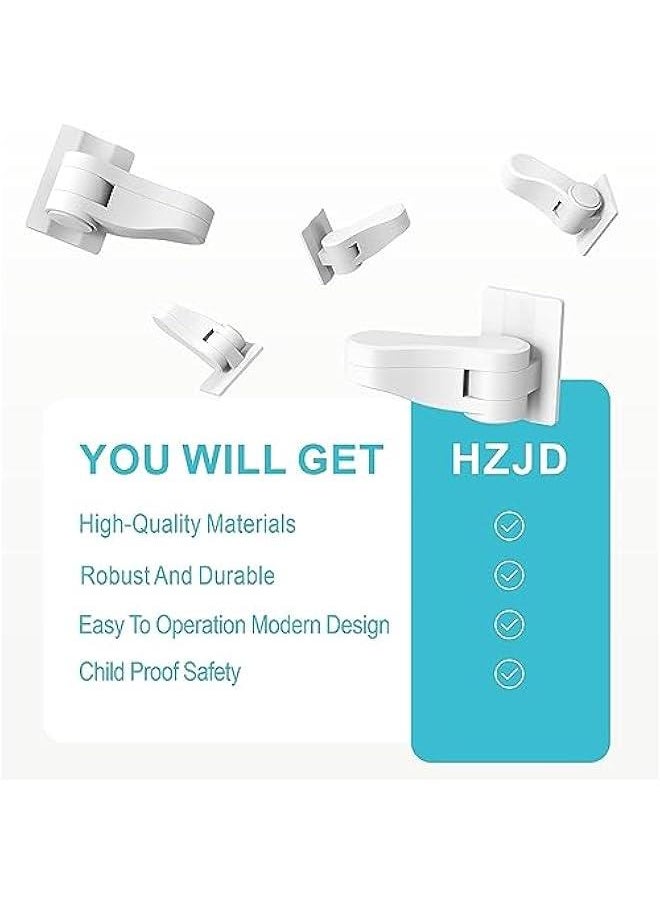 MOXO 2Pack Child Proof Door Lever Lock No Drill Easy Install Baby Handle Locks 3M Adhesive Baby Proof Door Handle Lock Child  Locks for Door Prevent Toddlers from Opening Doors  - Image 5