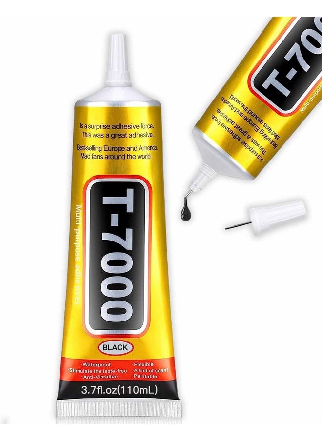 غراء لاصق أسود T-7000 مطور - 110 مل | غراء مقاوم للماء وعالي الأداء للإصلاحات الدقيقة، مثالي للهواتف والأجهزة الإلكترونية والمجوهرات والحرف اليدوية  - Image 1