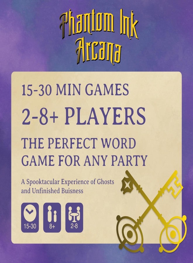Resonym Games, Phantom Ink: Arcana - A Standalone Expansion to The Deduction Party Game Phantom Ink - for 2 to 8 Players, Ages 8+ - Image 4