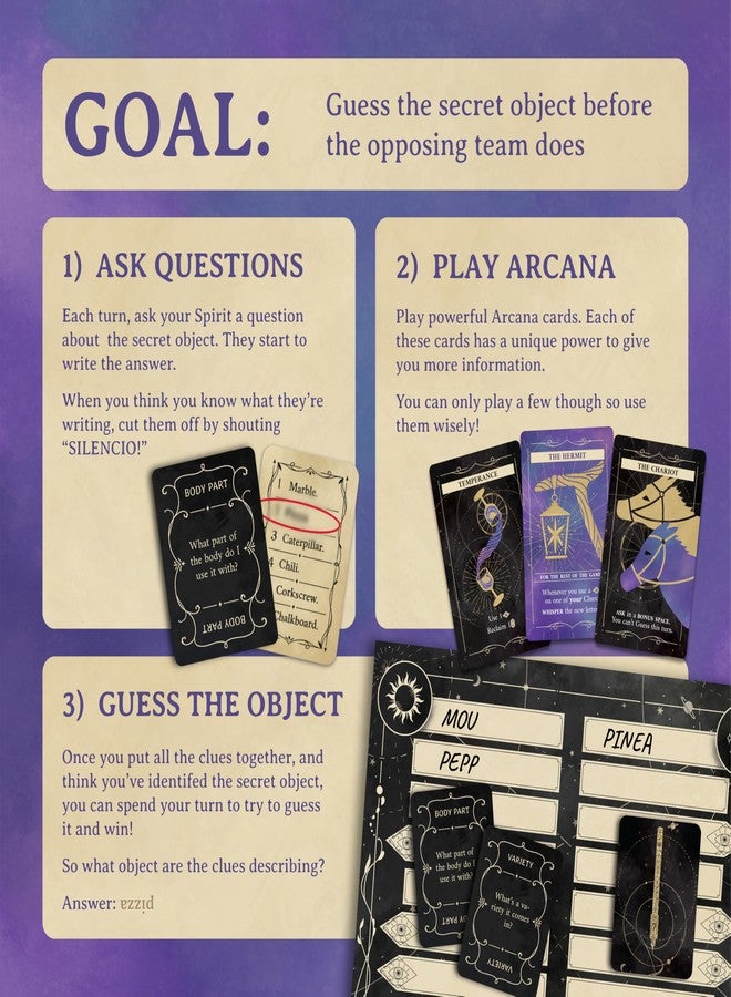 Resonym Games, Phantom Ink: Arcana - A Standalone Expansion to The Deduction Party Game Phantom Ink - for 2 to 8 Players, Ages 8+ - Image 5