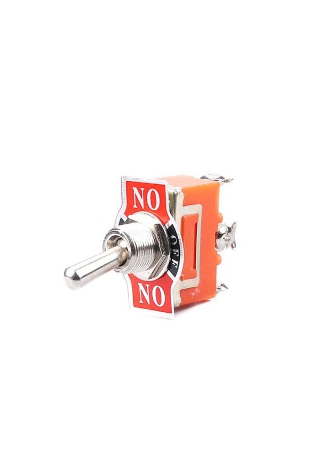 KNP KNP E-TEN1122 ON-OFF-ON Toggle Switch is a reliable 3 position switch designed for control systems requiring a maintained ON-OFF-ON function It features a sturdy construction suitable for a wide range of electrical applications such as in automotive industrial and home electronics.  - Image 3