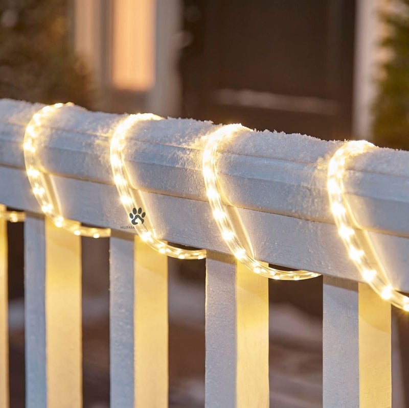 Mufasa LED Rope Light Indoor Outdoor Strip Home Decoration Lights, Diwali Festival Lights False Ceiling, Balcony 220V AC (Non Adhesive Back) (Warm White, 10 Meter) - Image 4