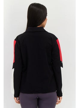 KANGOL Women Brand Logo Windbreaker Jacket, Black Combo  - Image 3