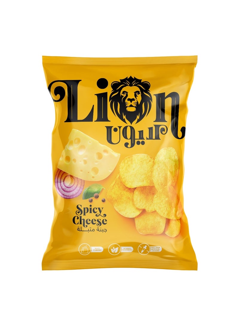 Lion Spicy Cheese Potato Chips 80g