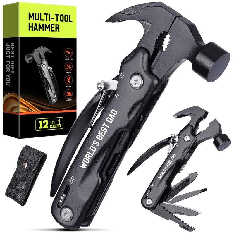 Fathers Day Dad Gifts from Daughter Wife Gifts for Dad Dads Gift for Fathers Day Birthday Gift Christmas Presents for Father Husband Stepdad Men Multitool Hammer from Daughter Son