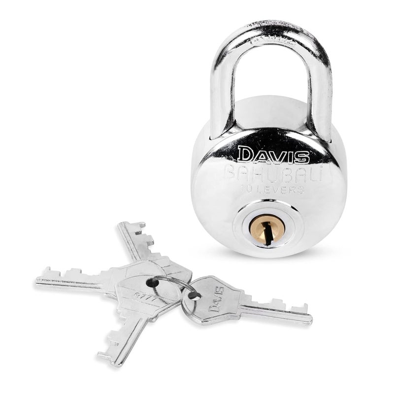 STRIDES Strides Present Secure Davis Bahubali Padlock Door Lock Strong and Bravo Lock Jo apni chaabi se khule surakcha ka WADA  - Image 1