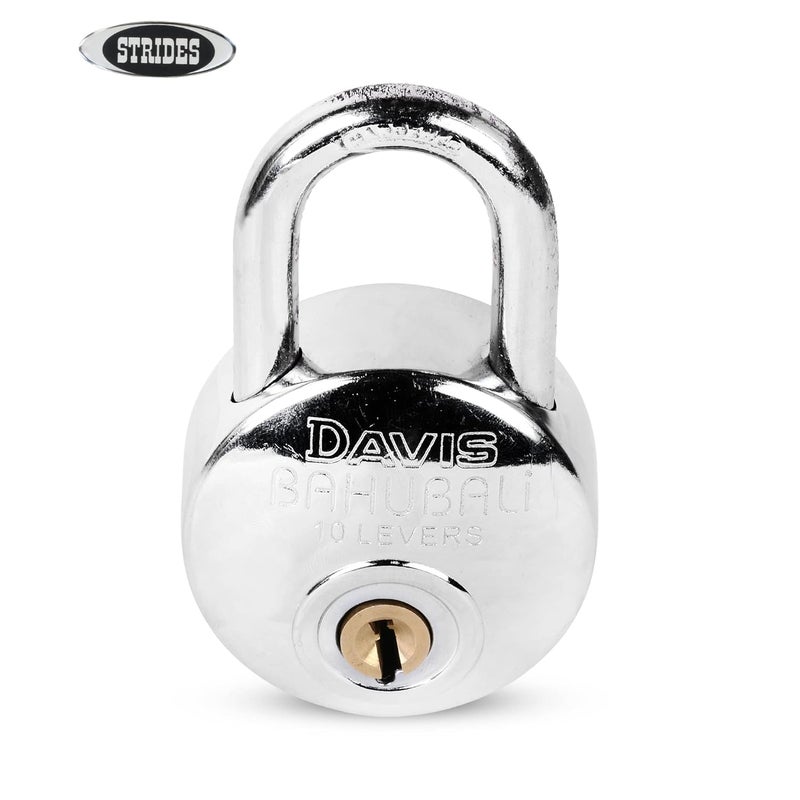 STRIDES Strides Present Secure Davis Bahubali Padlock Door Lock Strong and Bravo Lock Jo apni chaabi se khule surakcha ka WADA  - Image 2