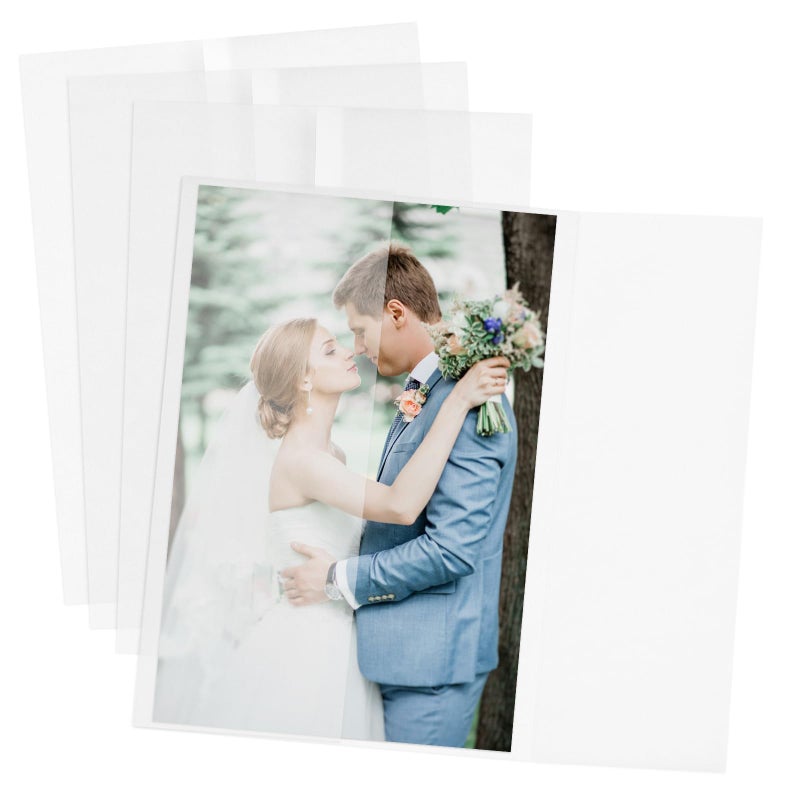 Goefun Vellum Paper 5x7 Pre-Folded - Goefun 120 Sheets Vellum Jackets for 5x7 Invitations 115GSM Translucent Paper for Invitations Wraps, Greeting Cards, Envelope Liners, Wedding, Baby Shower - Image 1
