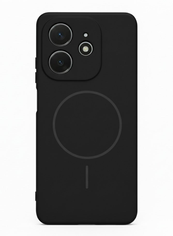 Compatible with Oppo A3 Case - MagSafe Protective Scratch Resistant Case, Slim and Lightweight, Microfiber Lining - (Black)