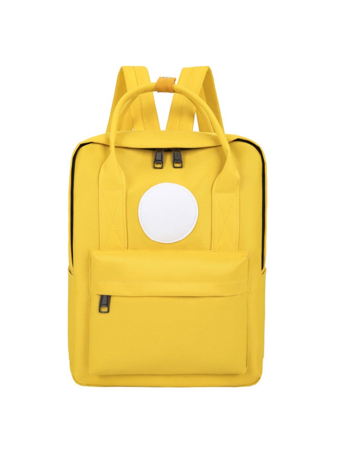 Primary School Student Schoolbag Custom Printing LOGO Kindergarten Children's Schoolbag Training Class Advertising Raw Materials Portable Schoolbag-Color:Yellow-Dimensions:Trumpet 32*24*9  - Image 4