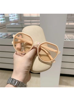 Fashion Sunglasses Women Brand Vintage Travel Sun Glasses Female Eyewear Anti-Glare Driving Sun Glasses Gafas De Sol Hombre-Lenses Color:B02 1PC beige-Ships From:CHINA