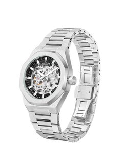 TORNADO Tornado AUTONOVA AUTOMATIC Men's TMI NH70 Movement Watch, Automatic Display and Solid Stainless Steel Brushed Bracelet Strap - T24303-SBSB, Silver  - Image 2