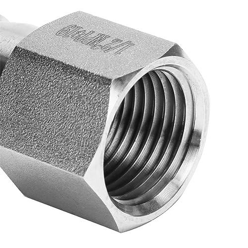 DERNORD 3/4" Barbed Hose x 1/2" NPT Female - Home Brew Fitting 304 Stainless Steel Pack of 2 - Image 3