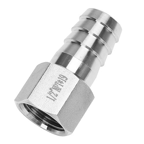 DERNORD 3/4" Barbed Hose x 1/2" NPT Female - Home Brew Fitting 304 Stainless Steel Pack of 2 - Image 5