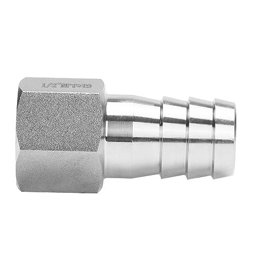 DERNORD 3/4" Barbed Hose x 1/2" NPT Female - Home Brew Fitting 304 Stainless Steel Pack of 2 - Image 4