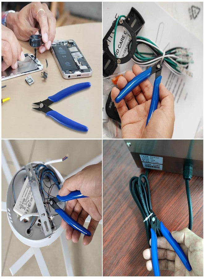 LBOKLING 5IN Small Wire Cutter Jewelry Wire Cutters Zip Tie Cutters Flush Cut Nippers Precision Micro Side Cutting Pliers for crafting, 3d Print, Plastic Models, Jewelry, Electronics, 2 Pack - Image 5