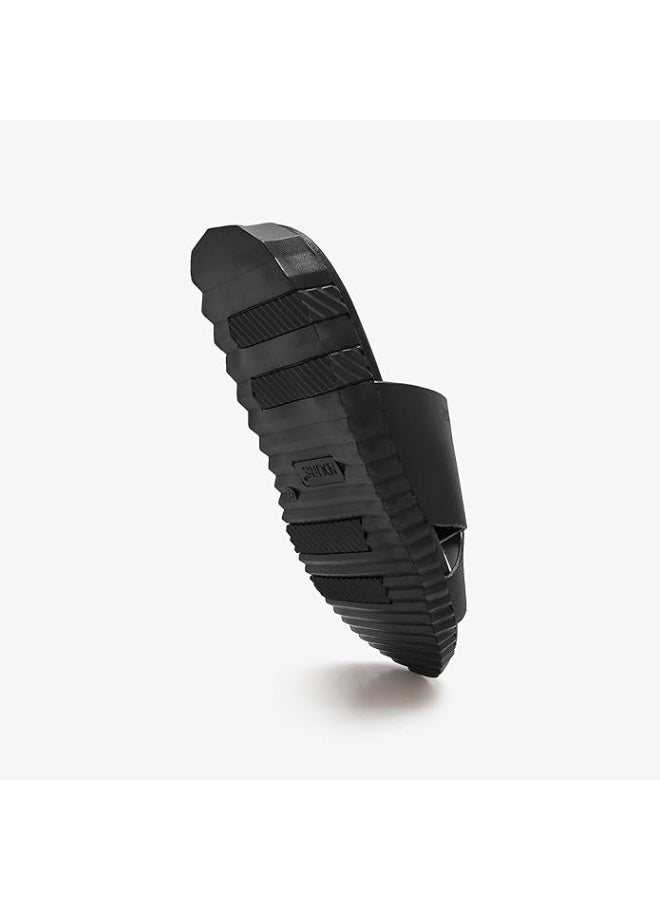 نديور صنادل يومية للرجال من NDURE | نعل داخلي من الجلد الصناعي ووسادة رغوية سحابية خفيفة الوزن | نعل خارجي من TPR مقاوم للانزلاق | مقدمة مدورة سهلة الارتداء ومريحة - Image 5