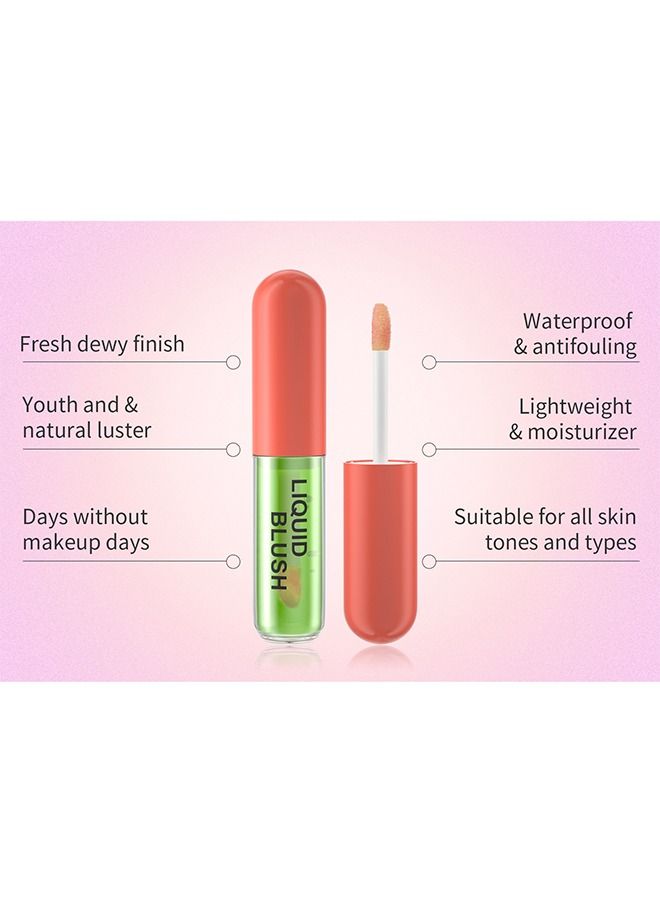 HelloKiss 1PCS Color Changing Blush Oil, Moisturizing Blusher For Cheeks And Lips Balm, Create Natural And Vibrant Makeup 03  - Image 5