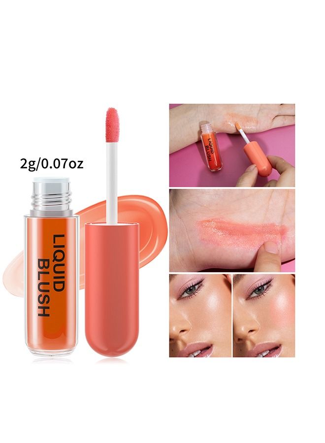 HelloKiss 1PCS Color Changing Blush Oil, Moisturizing Blusher For Cheeks And Lips Balm, Create Natural And Vibrant Makeup 03  - Image 2