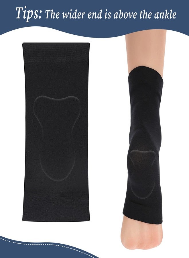 Hpmjz 2 PCS Achilles Tendon Heel Protector Ankle Support Sock Open Toe Сompression Sock Compression Padded Sleeve Socks Premium Gel Heel Socks for Men Women Front Foot Tendon Heels Shin Achilles Everyday Use - Image 3