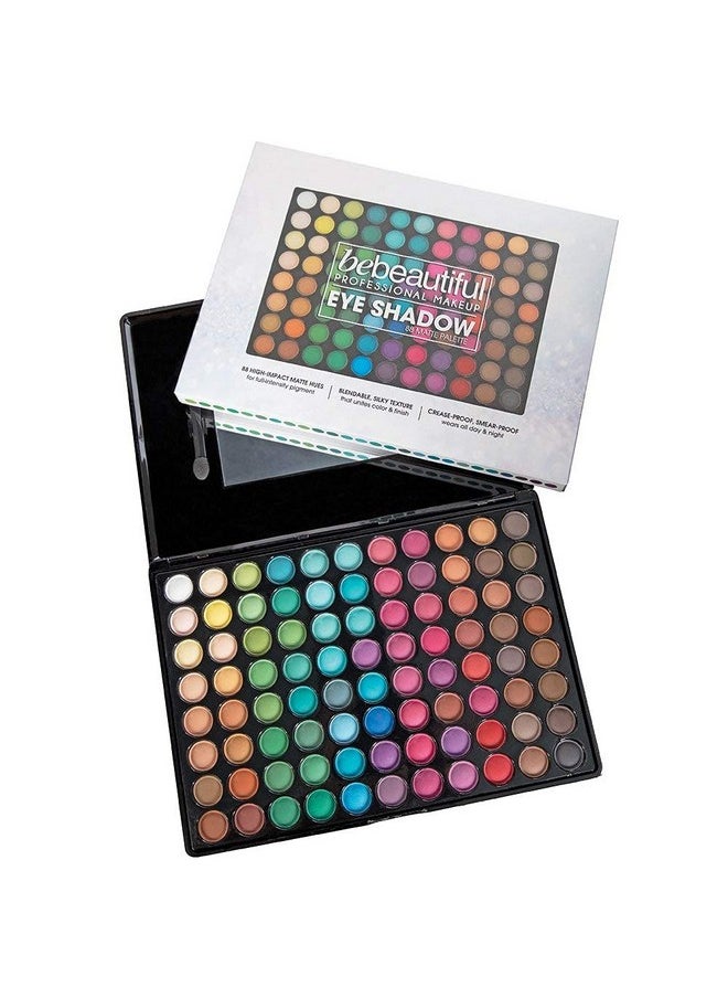 ForPro Professional Collection Bebeautiful Professional Makeup Eyeshadow Palette With Applicators 88 Color Palette Matte  - Image 3