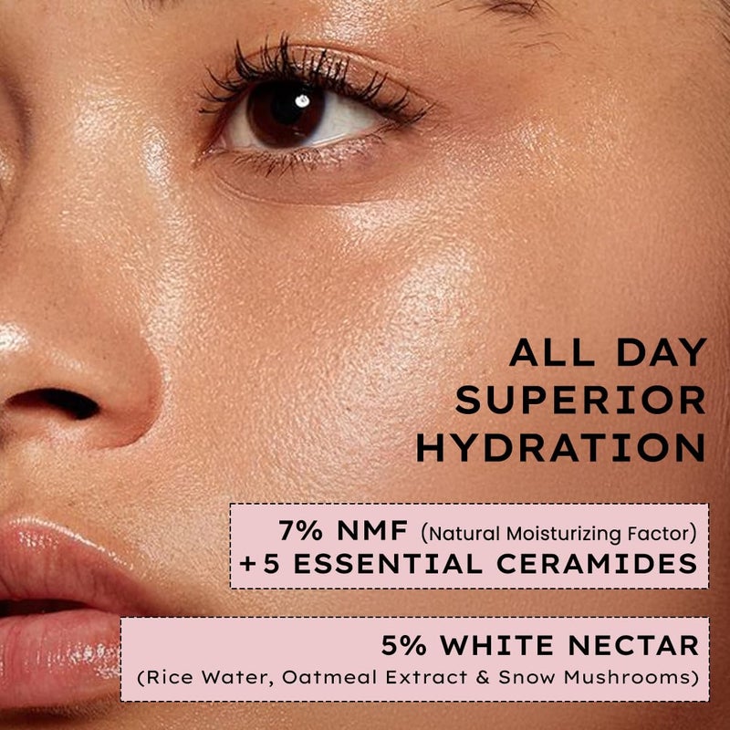 HYPHEN هايفن 7 سيراميدز NMF تونر وجه حليبي 5 مزيج من ماء الأرز والشوفان مستخلصات فطر الثلج يرطب ويغذي تونر خالي من الكحول لجميع أنواع البشرة 100 مل - Image 2