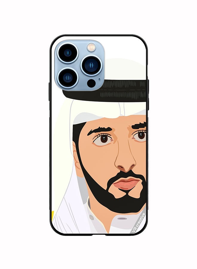 VR CREATIVE Protective Case Cover For Apple iPhone 14 Pro Max Sheikh Hamdan Bin Mohammed Bin Rashid Al Maktoum Design Multicolour - Image 1