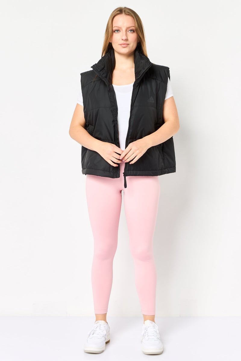 Adidas Women Sportswear Fit Sleeveless Training Puffer Vest, Black - Image 2