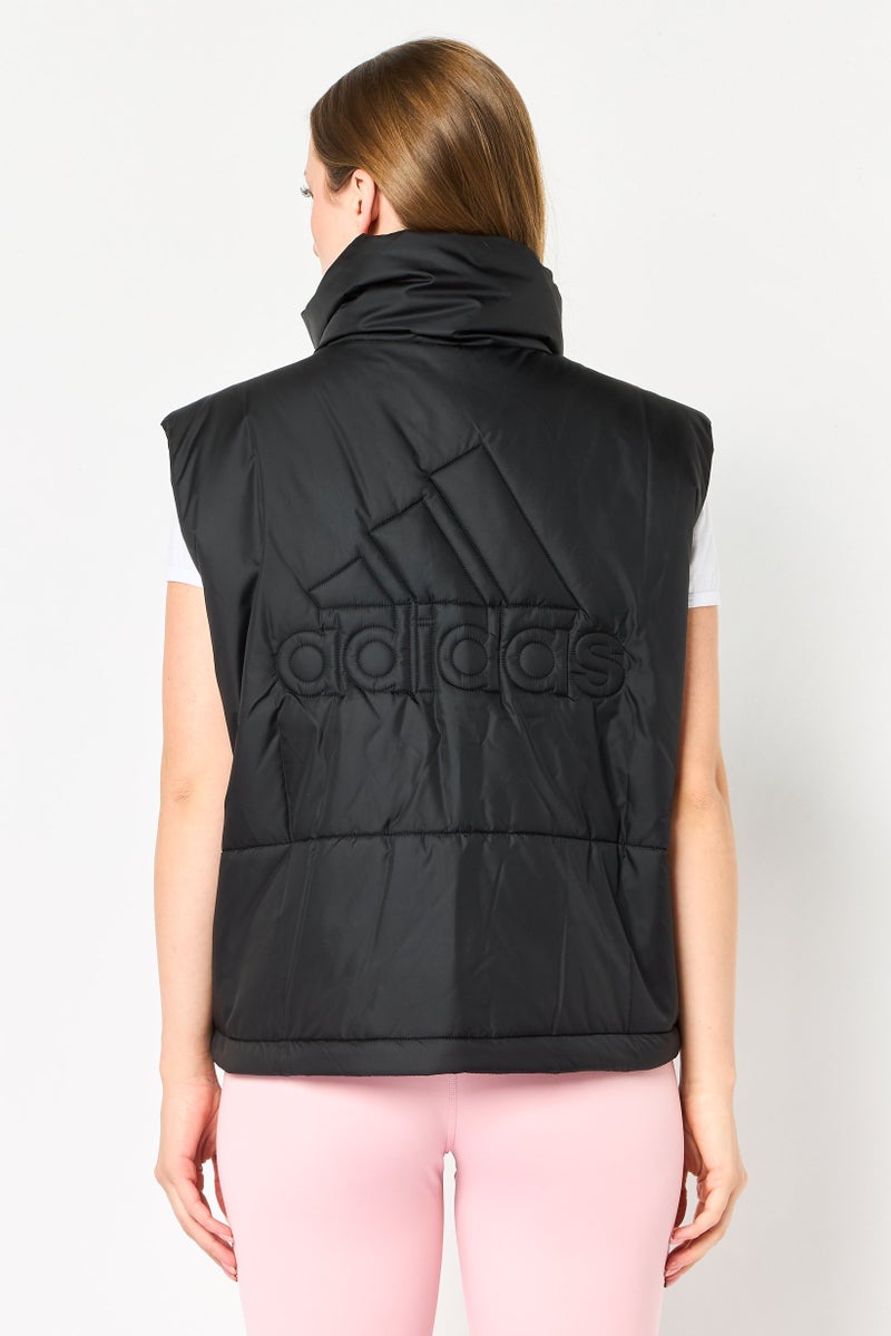 Adidas Women Sportswear Fit Sleeveless Training Puffer Vest, Black - Image 4