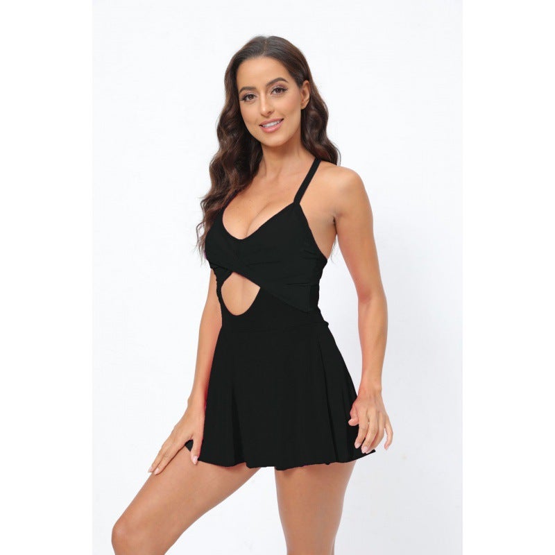 Bikini Ladies One-Piece Swimsuit Skirt Swimsuit Manufacturers Om2402 - Image 1