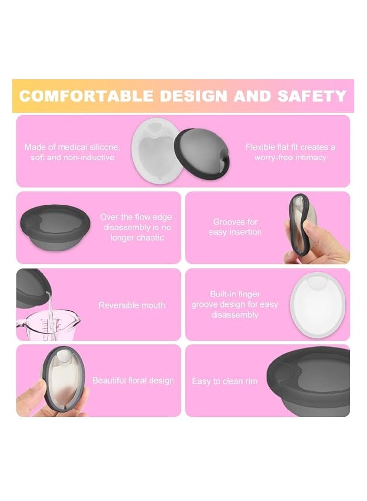 Feminy Menstrual Cup With Silicone Sterilizer Cup Or Cup Holder - Image 3