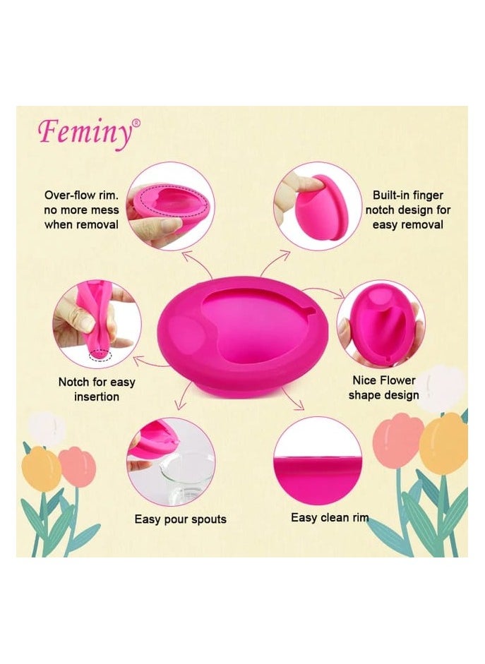 Feminy Menstrual Cup With Silicone Sterilizer Cup Or Cup Holder - pzsku/Z85BCEC9C9234172DBDA9Z/45/_/1731795166/2a6180e4-bc23-4e74-9b43-e95d57fb6d93