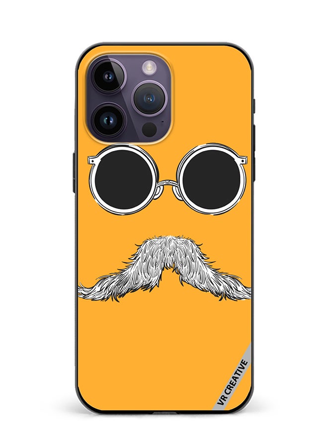 VR CREATIVE Protective Case Cover For Apple iPhone 15 Pro Baba Mustaches Design Multicolour - Image 1