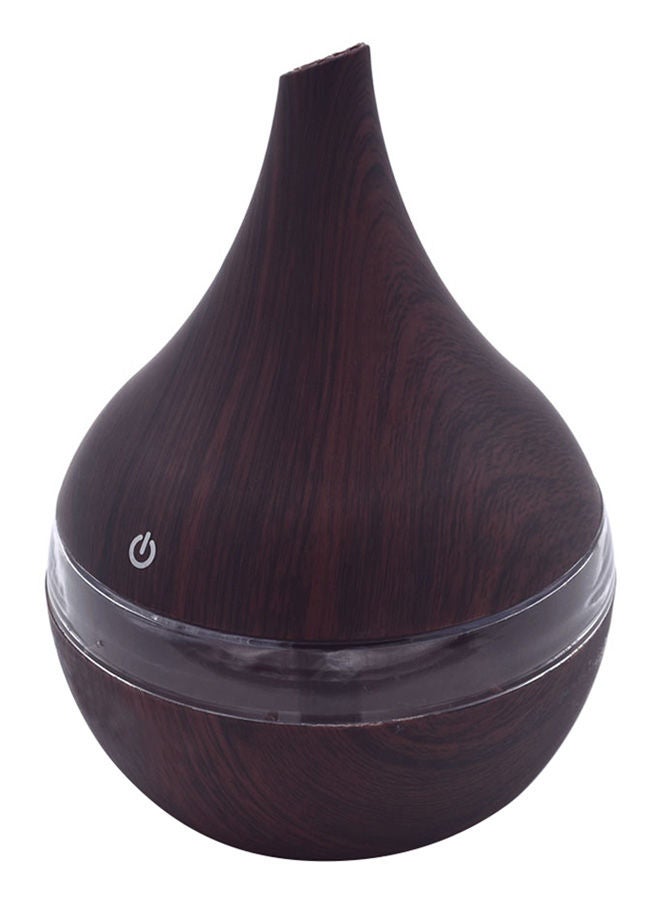 NIBEMINENT LED Lights Ultrasonic Aromatherapy Humidifier Dark wood grain - Image 2