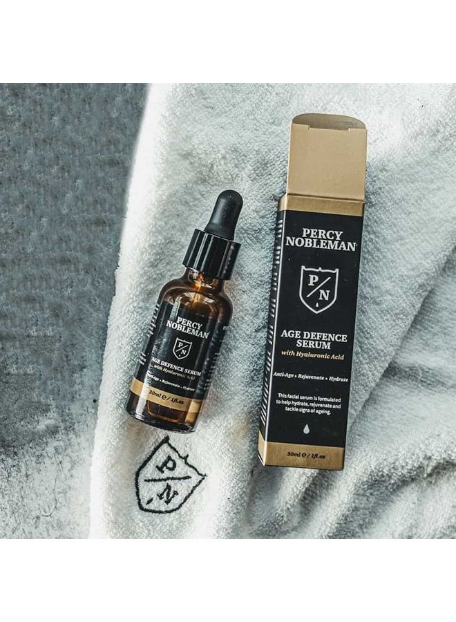 Percy Nobleman Age Defence Serum with Hyaluronic Acid, a face serum with a vitamin-rich formula to help tackle signs of ageing, 30ml - Image 3
