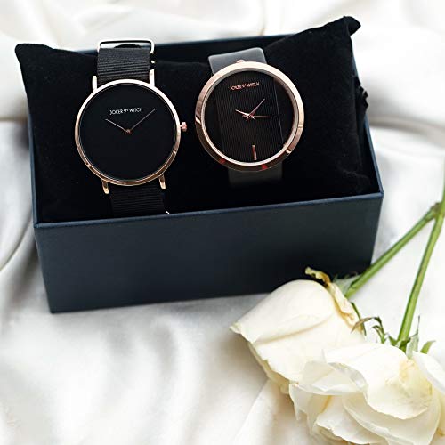 Joker & Witch Randall & Beth Couple Watch Gift Set For Men And Women, Analog, Black - Image 2