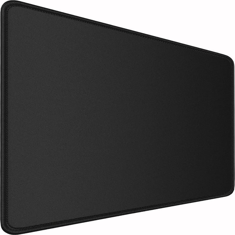 Naukay Large Extended Long Mousepad, 47.2x23.6 inch Large Gaming Non-Slip Mouse pad, Water Resist Computer Keyboard Mat Rubber Base Long Desk Pad for Work & Gaming, Office & Home, Black - Image 1