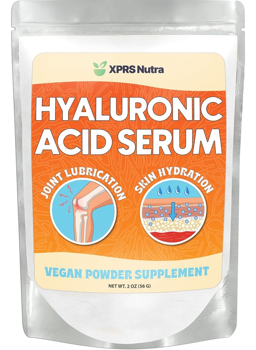 XPRS Nutra - XPRS Nutra Hyaluronic Acid Powder - 14 Grams of Pure Hyaluronic Acid Serum Powder - DIY Serum for Face and Skin - Food and Cosmetic Grade Hyaluronic Acid Pure Powder (2 oz) - Image 1