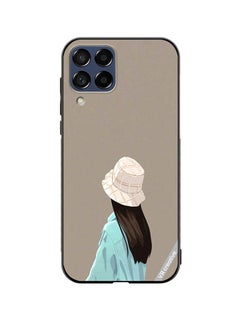 Protective Case Cover For Samsung Galaxy M33 Brown Hat Girl Design Multicolour