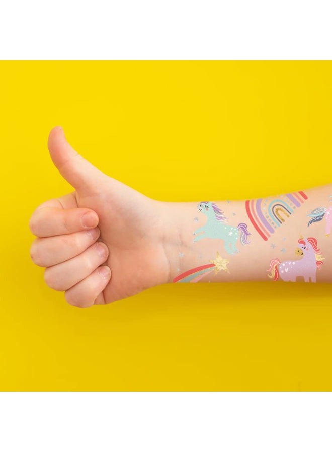 Flash+Tattoos Kids Temporary | Enchanting Unicorns Variety Set of 25 assorted kids | Metallic tattoo, Glitter tattoo, Unicorn party favor, Birthday party decor - Image 3