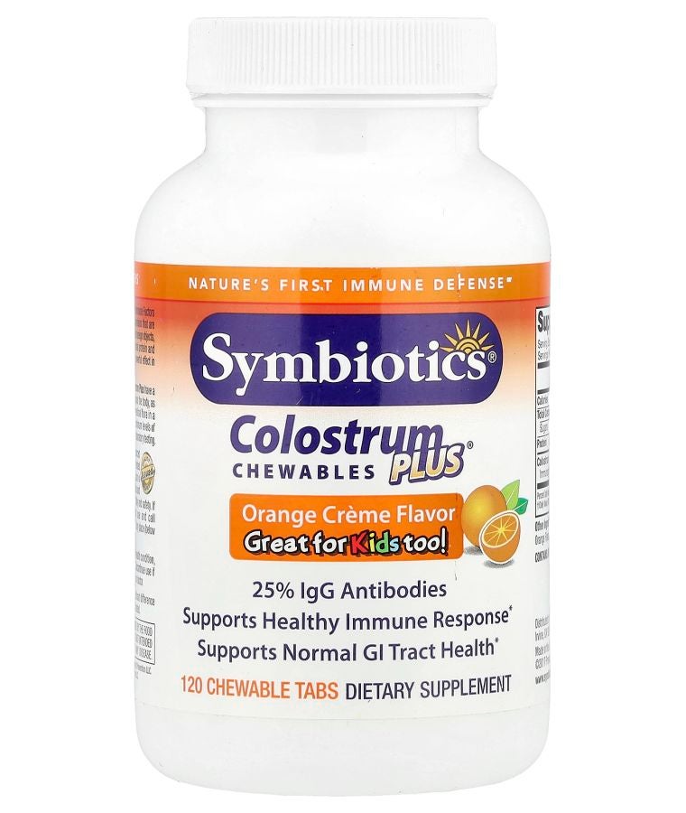 Symbiotics Colostrum Plus® Chewables Orange Creme 120 Chewable Tabs