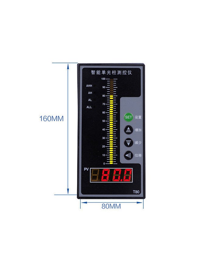 Generic - T80 Intelligent Light Column Display Integral Liquid Oil Water Depth Detector Controller with LCD Display - Image 1