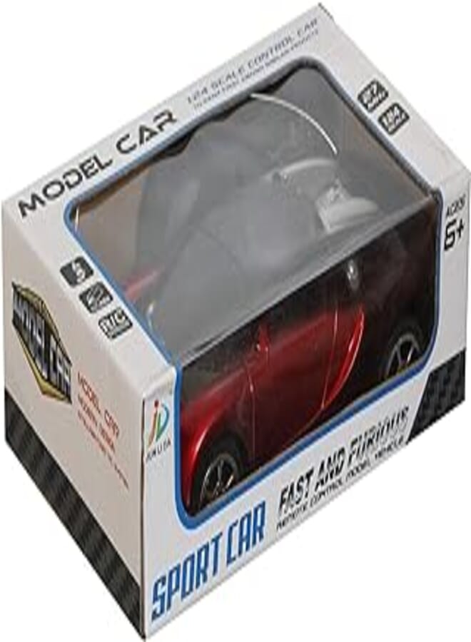 Jun li da sport car rc model s-1064, 1:24 - red black