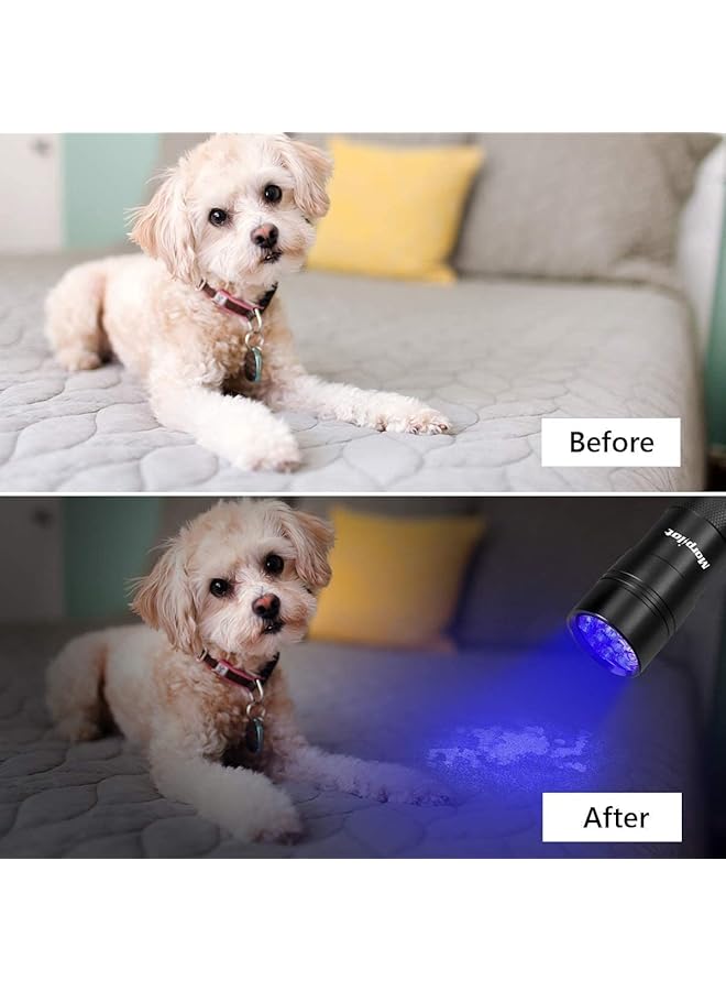 KASTWAVE UV Flashlight Black Light 365nm 5W Ultraviolet Blacklight Detector for Dog Urine Pet Stains and Bed Bug Black - Image 4