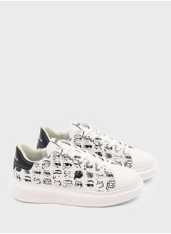 Karl Lagerfeld Kapri Mens Twin Graffiti Lace Up Sneakers  - Image 3