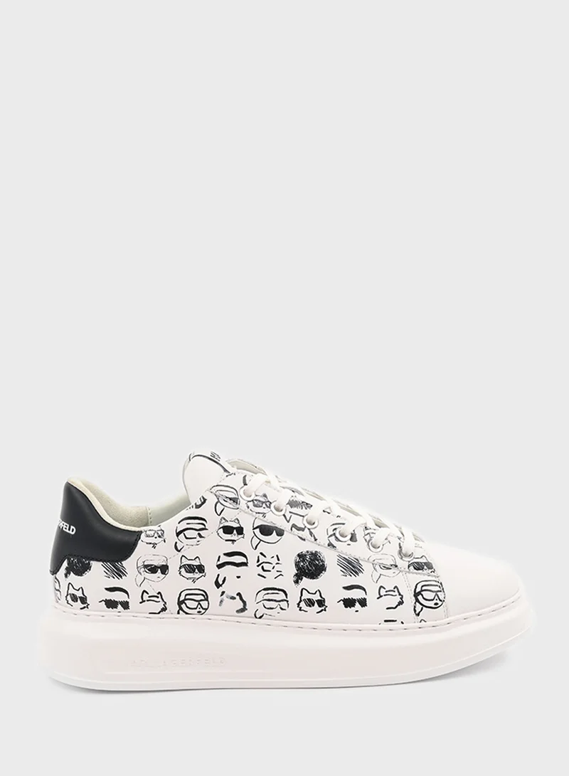 Kapri Mens Twin Graffiti Lace Up Sneakers