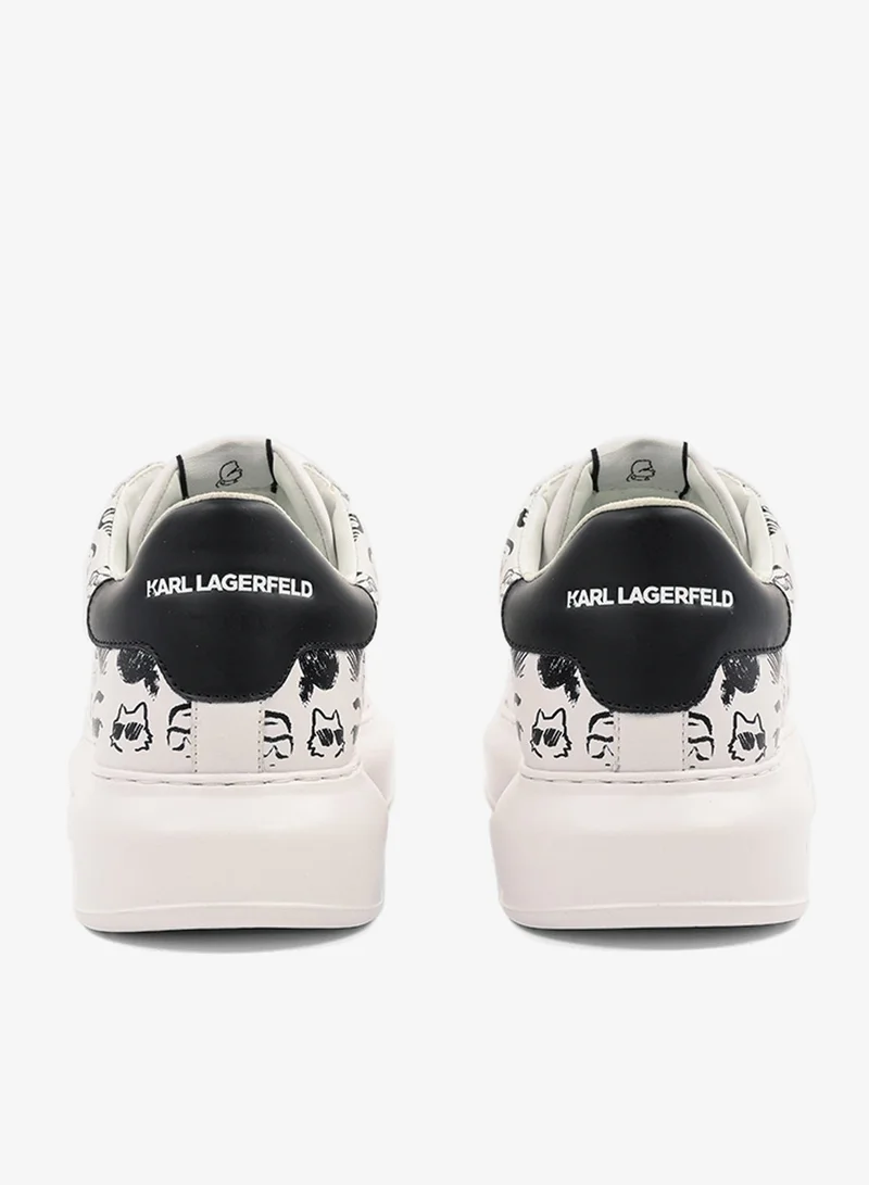 Karl Lagerfeld Kapri Mens Twin Graffiti Lace Up Sneakers